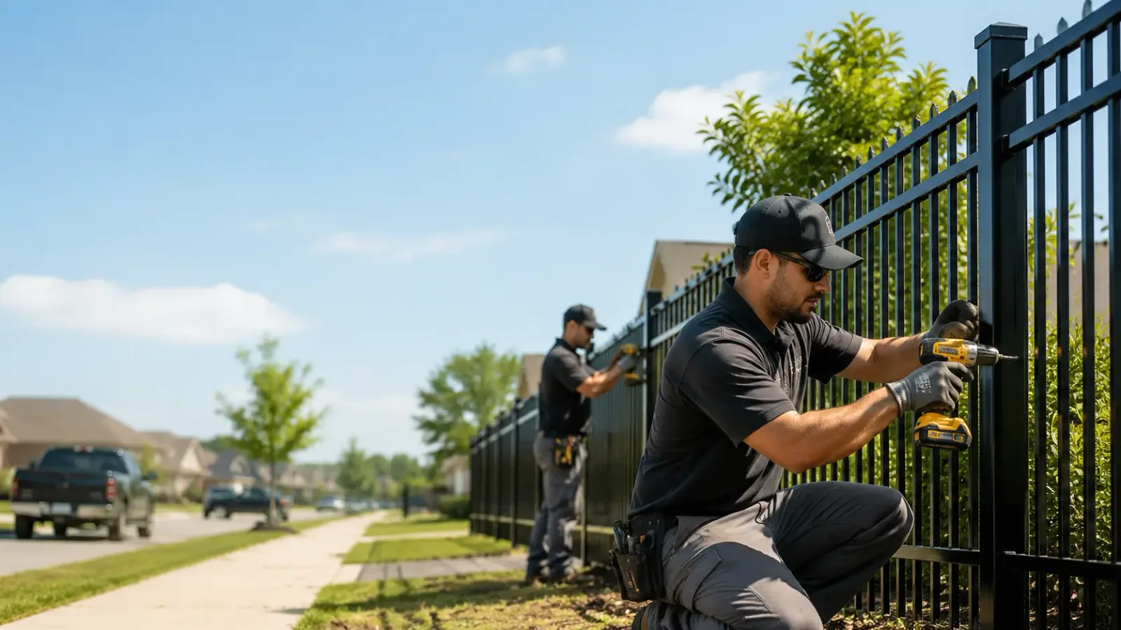Metal Fence Installation in Louisville, NE